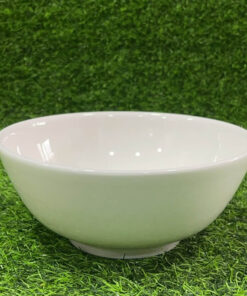 TAZA CERÁMICA DE COLOR BLANCO 8" 1UND
