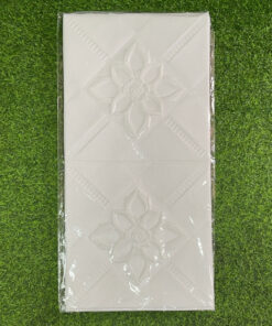 PAPEL TAPIZ DE FLOR COLOR BLANCO 70*70CM 1UND