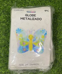 GLOBO METÁLICO DE MARIPOSA DE COLORES 24" 1UND