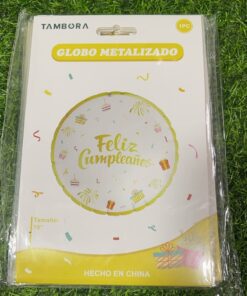 GLOBO METÁLICO DE FELIZ CUMPLEAÑOS 18" 1UND