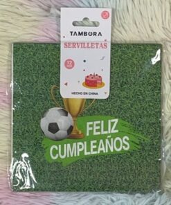 SERVILLETA PARA FIESTA DE FOOTBALL 33*33CM 1UND (12PCS)