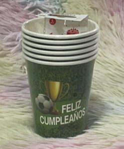 VASO DESECHABLE DE FOOTBALL 9 OZ 1UND (6PCS)