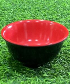 TAZA PLÁSTICA COLOR NEGRA Y INTERNO CON COLOR ROJA 3.75´´ 1UND