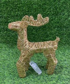 CIERVO NAVIDEÑO CON LUZ 25CM 1UND