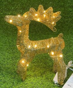 CIERVO NAVIDEÑO CON LUZ 35CM 1UND