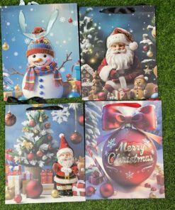 BOLSA DE REGALO DE NAVIDEÑA 26*32*10 1UND