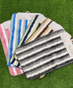 ALFOMBRA RECTANGULAR DE COLOR RAYALDA DELGADA 60*40CM 1UND