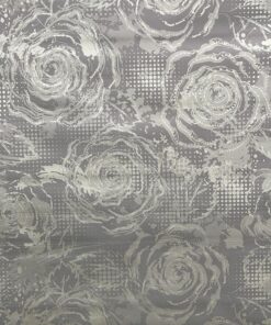 MANTEL EN ROLLO DE ROSAS PLATEADAS 1.37*20M 1UND