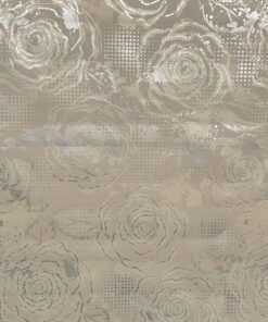 MANTEL EN ROLLO DE ROSAS DORADAS 1.37*20M 1UND