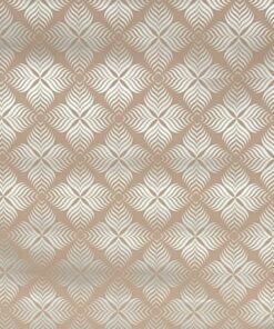 MANTEL EN ROLLO DE CUADRADA CON DISEÑO DORADO 1.37*20M 1UND