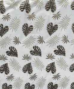 MANTEL EN ROLLO DE TRANSPARENTE CON DISEÑO HOJA TORTUGA 1.37*20M 1UND