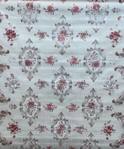 MANTEL EN ROLLO DORADO DE ROSA ROJA 1.37*20M 1UND