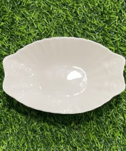 PLATO CERÁMICA RECTANGULAR PARA SALSA CON DISEÑOS 1UND