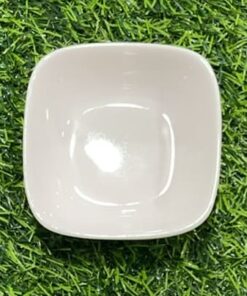 PLATO CERÁMICA CUADRADA PARA SALSA 1UND