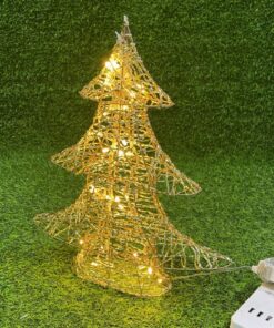 ÁRBOL NAVIDEÑO ALAMBRE CON LUZ 39*32*8 1UND