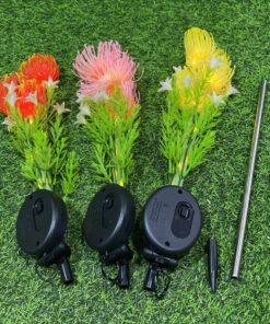FLOR ARTIFICIAL DE LIRIO ARANA CON ENERGIA SOLAR 1UND