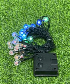 LUZ SOLAR NAVIDEÑA DE COLORES DE BOLA TRASPARENTE 30L-8M 1UND