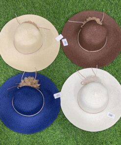 SOMBRERO PARA MUJER DE FLORES CON DIAMANTE 1UND