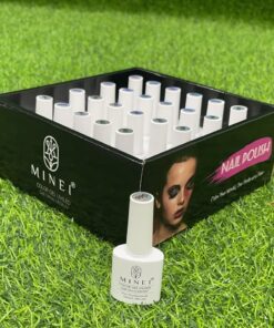 ESMALTE SEMIPERMANENTE DE COLOR BLANCO 10ML*24PCS 1UND (24PCS)