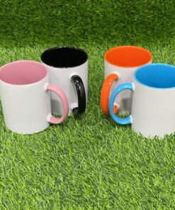 JARRA CERÁMICA COLOR BLANCO CON COLOR LISO INTERNO 1UND