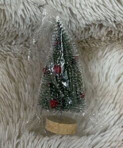 ÁRBOL NAVIDEÑO CON BOLITA ROJA 15CM 1UND