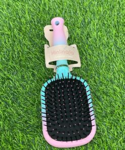 CEPILLO PARA CABELLO RECTANGULAR ROSADO CON CELESTE CON ESPEJO  1UND