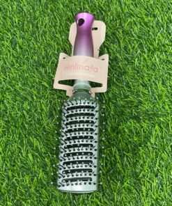 CEPILLO PARA CABELLO RECTANGULAR MORADO CON VERDE 1UND
