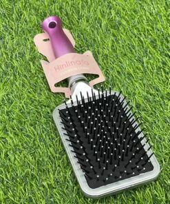 CEPILLO PARA CABELLO RECTANGULAR MORADO CON VERDE 1UND