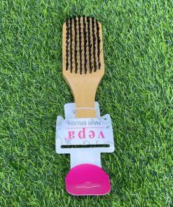 CEPILLO PARA CABELLO RECTANGULO DE MADERA 1UND