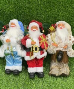 DECORACIÓN NAVIDEÑA DE PAPA NOEL 12″ 1UND