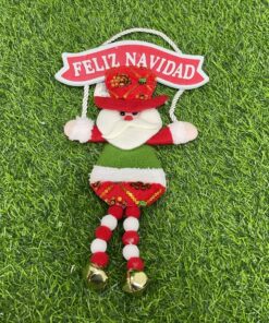 DECORACIÓN NAVIDEÑA DE SANTA CON CASCABEL 1UND