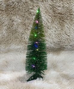 ÁRBOL NAVIDEÑO EN MESA CON LUZ 36CM 1UND