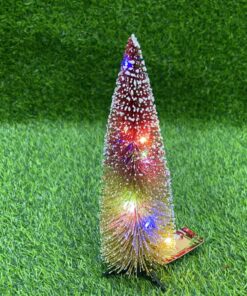 ÁRBOL NAVIDEÑO EN MESA CON LUZ 25CM 1UND