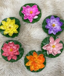 FLOR ARTIFICIAL DE LOTO 13CM 1UND