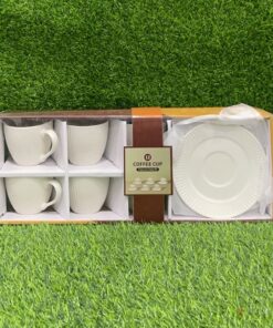 SET DE JARRAS CERÁMCAS CON PLATOS COLOR BLANCA 1UND (12PCS)