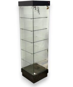 VITRINA COLOR NEGRA DE CON LUZ 1UND