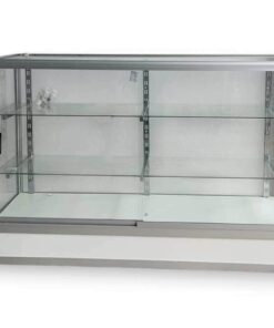 VITRINA COLOR PLATEADA DE ALEACIÓN ALUMINIO CON TIRA DE LUZ 1UND