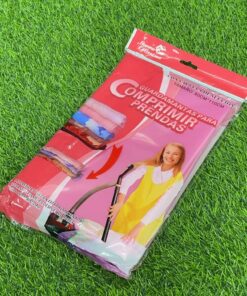 BOLSA COMPRESIÓN AL VACÍO DE AROMA ROSA 80*110CM 1UND