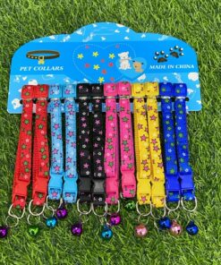 COLLAR PARA MASCOTA DE ESTRELLAS CON CASCABEL #1.0 1UND