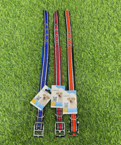 COLLAR PARA MASCOTA COLOR LISO CON REFLEXIVOS #2.0 1UND