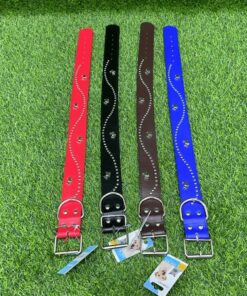 COLLAR PARA MASCOTA COLOR LISO CON DISEÑOS #4.0 1UND