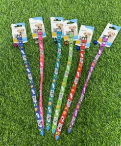 COLLAR PARA MASCOTA DE HUESO DE PEZ CON CASCABEL #1.0 1UND