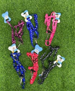 CUERDA Y PECHERA PARA MASCOTA DE HUESOS #1.5 1UND