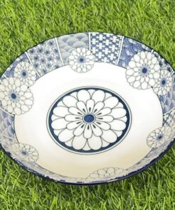 PLATO CERÁMICA DE FLOR AZUL 7" 1UND