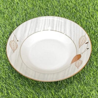 PLATO CERÁMICA DE HOJA 8" 1UND