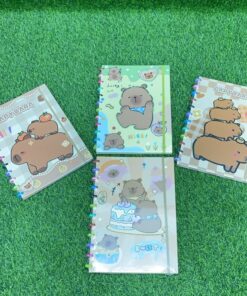 LIBRETA CON RESORTE DE COLORES DE CAPYBARA 1UND