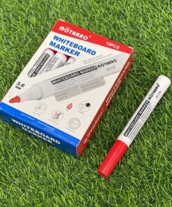 MARCADOR ROJO PARA PIZARRA BLANCA 1UND (12PCS)