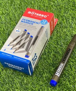 SET DE MARCADOR PERMANENTE COLOR AZUL 1UND (12PCS)