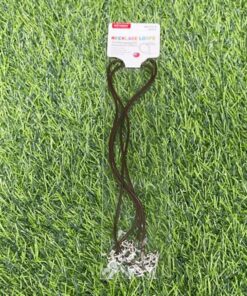 COLLAR DE CORDON ENCERADO COREANO COLOR CAFÉ 1.5*45+5CM 1UND (2PCS)