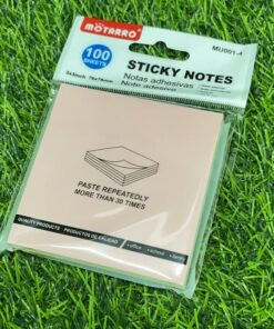 NOTA STICKER DE COLORES CLARO 76X76MM 1UND (100SHEETS)